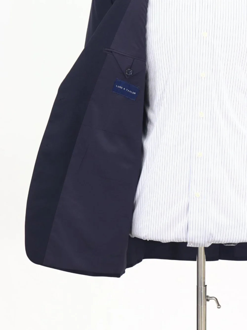 Ralph Lauren 41R Navy Blazer Sport Coat Jacket 2-Button Solid W870